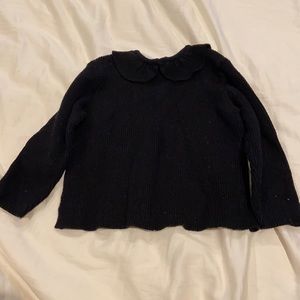 Zara black peter pan sweater 12-18 months